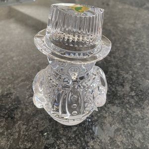 Waterford Crystal Snowman Sculpture - NWT!